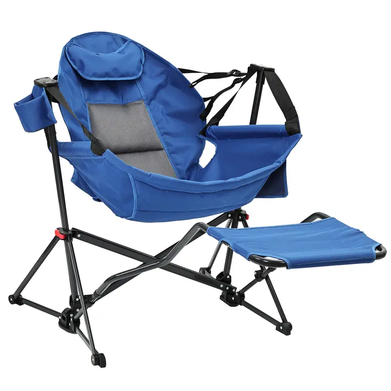 🪑✨ 3-in-1 Swing Rocker Lounger – Heavy-Duty Hammock Chair with Footrest