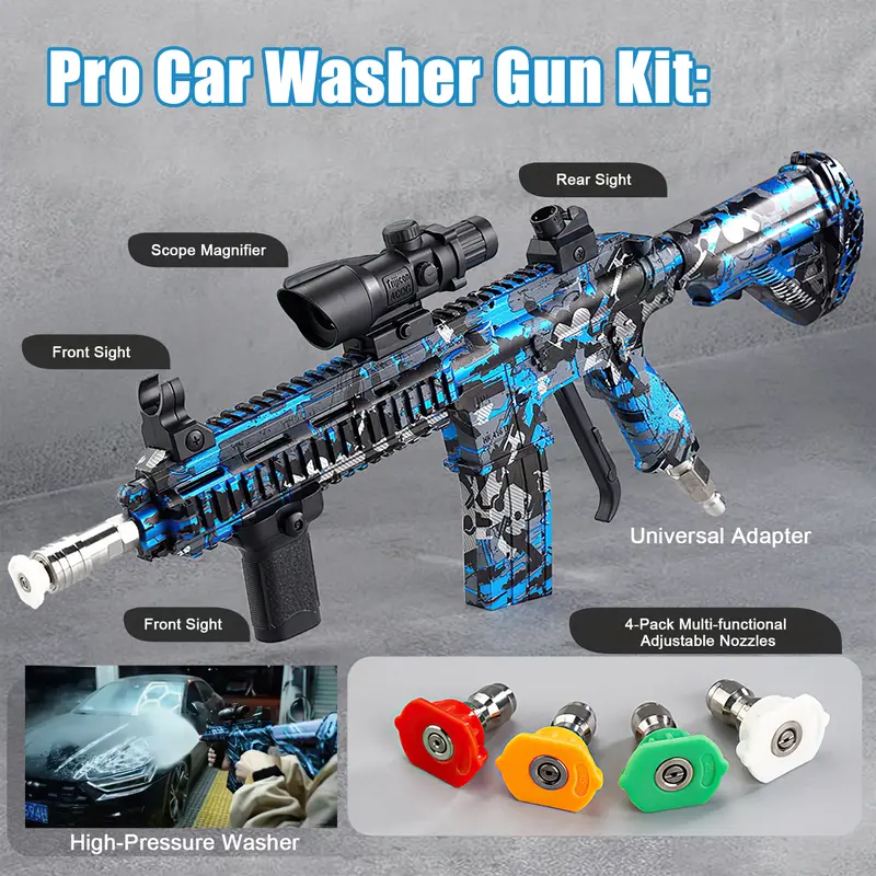 Ultimate Car Wash Gun – 180° Swivel, 5 Spray Modes 🚘💨