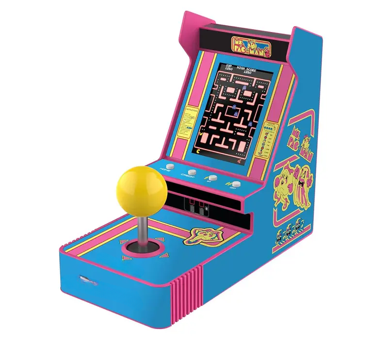 🎮 Classic Arcade Joystick – Pac-Man & Ms. Pac-Man Built-In