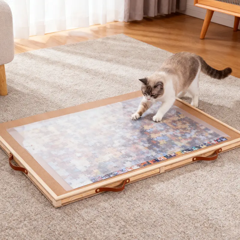 🧩 Rotating Jigsaw Puzzle Board – 1,500-Piece Capacity with Spinning Surface & 6 Storage Drawers 🔄