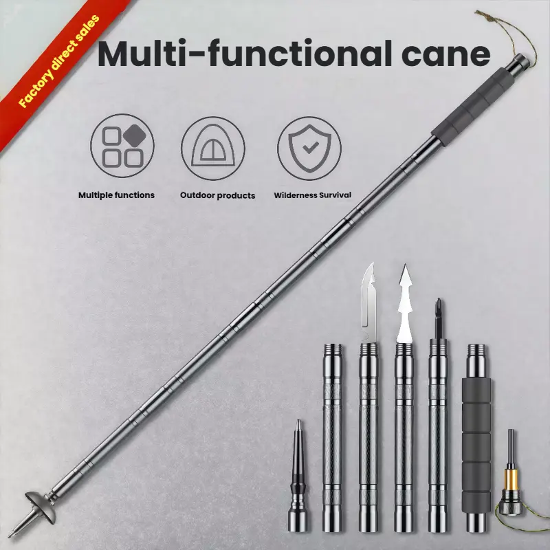 The Ultimate 7-in-1 Trekking Pole – Built for the Trail, Ready for Anything