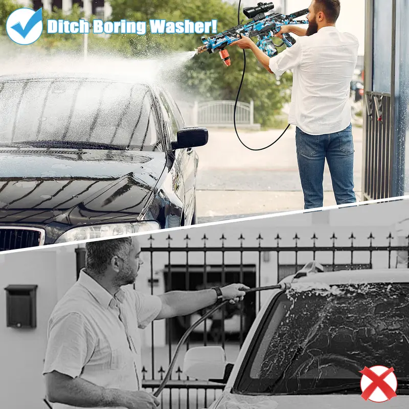 Ultimate Car Wash Gun – 180° Swivel, 5 Spray Modes 🚘💨