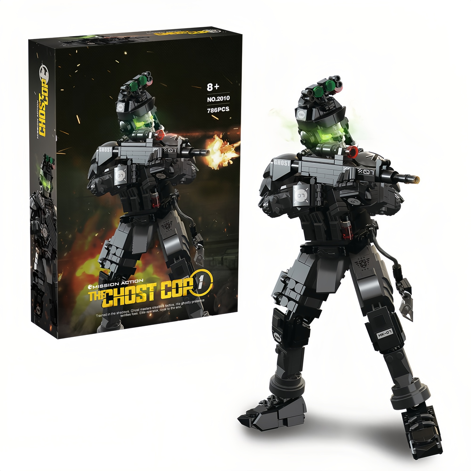 Ghost Police Building Blocks Set – Tactical Action Figure Model Kit