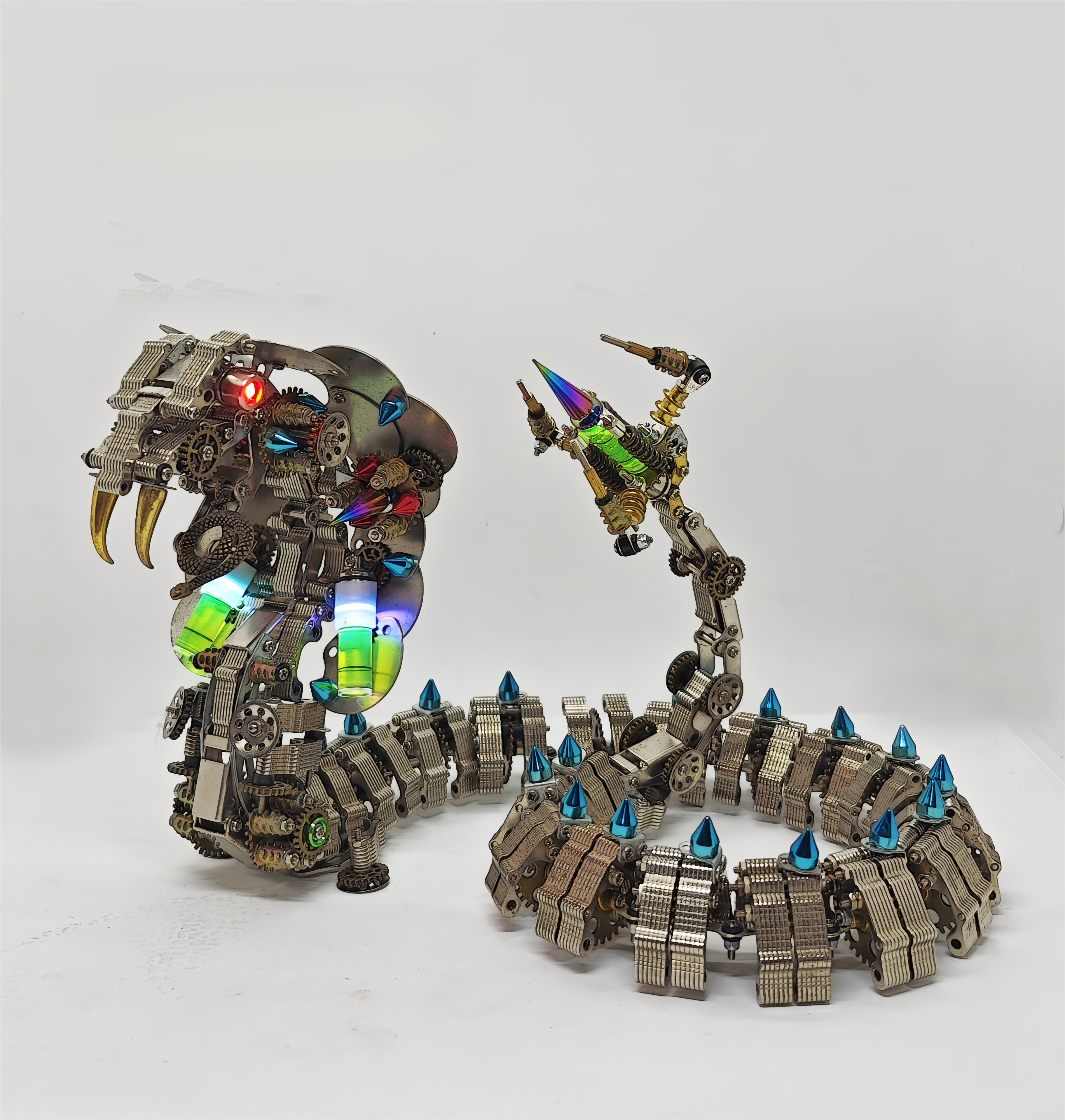 3D Metal Rattlesnake Model Kit – High-Difficulty Mechanical DIY Assembly Display