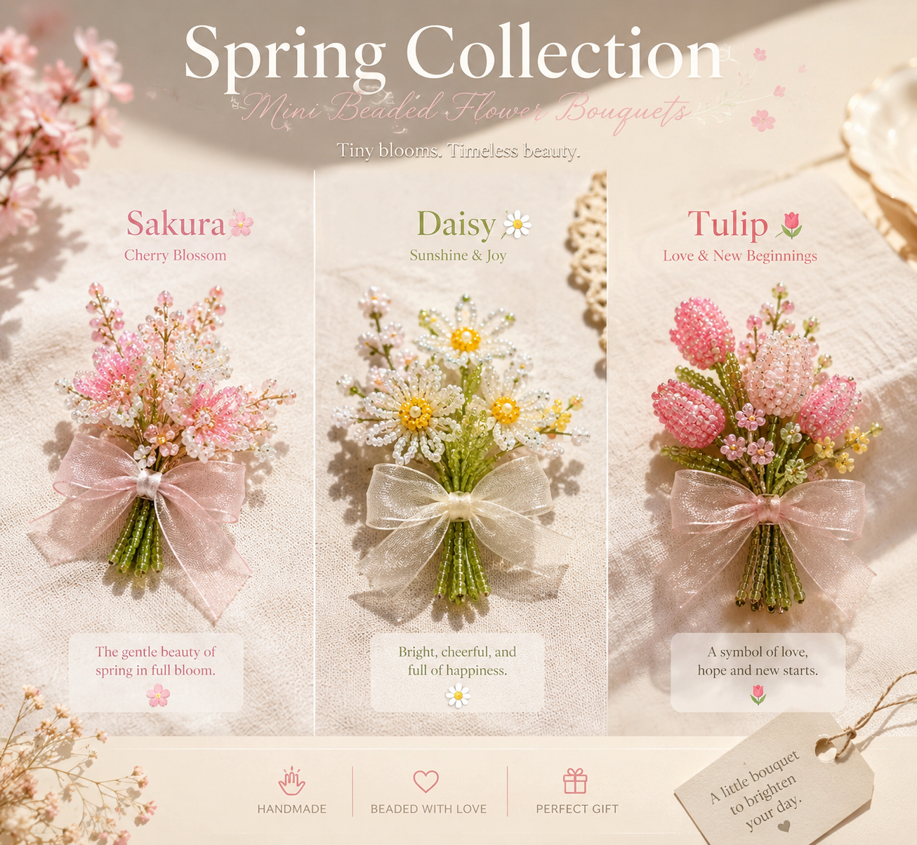 Everlasting Tiny Flower Bouquets