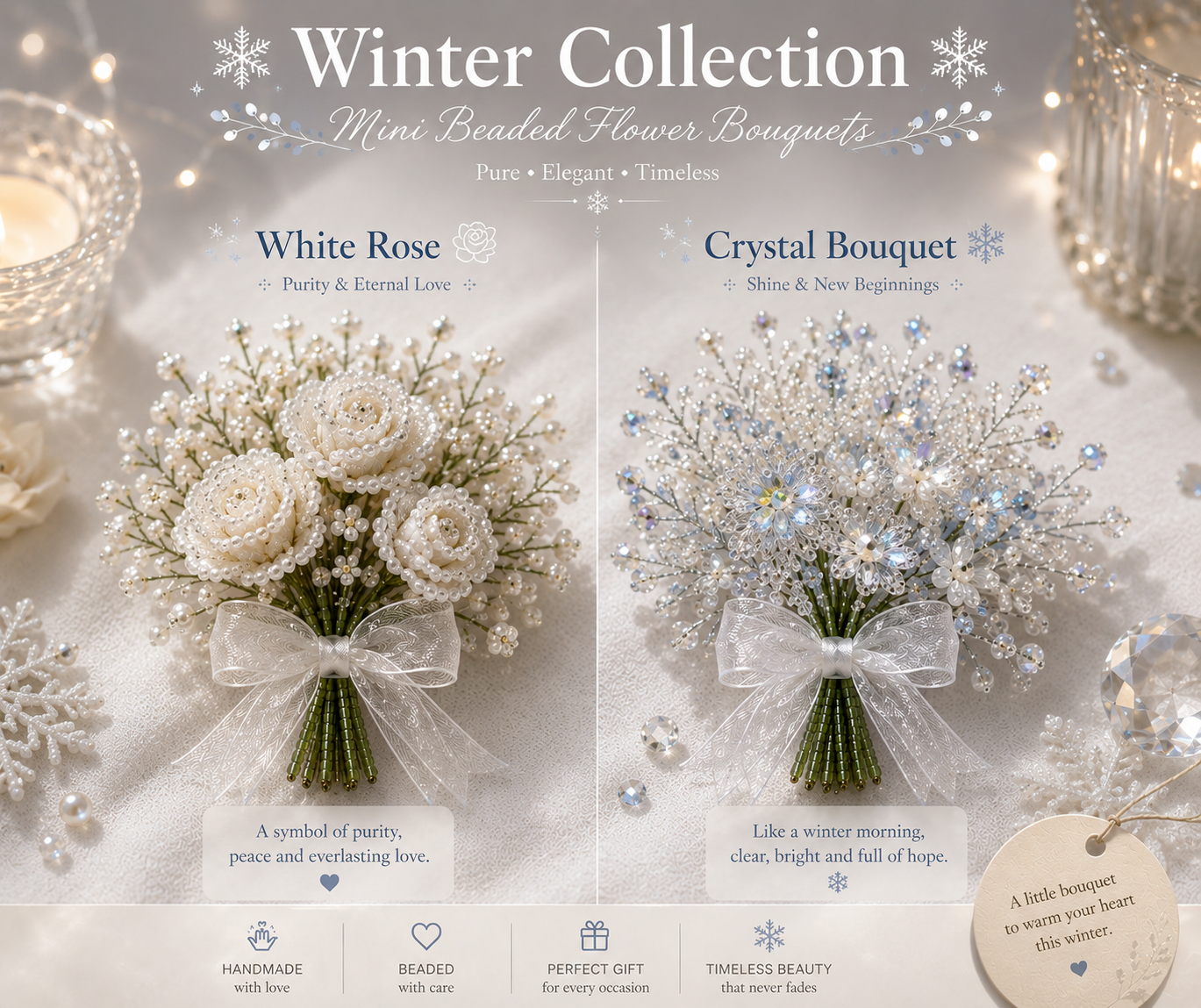 Everlasting Tiny Flower Bouquets