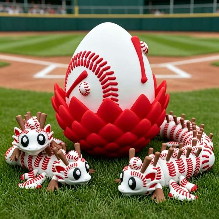 🔥LAST DAY 50% OFF-⚾ Flexi Baseball Dragons & Egg: Winged Dragon Fidget Toy