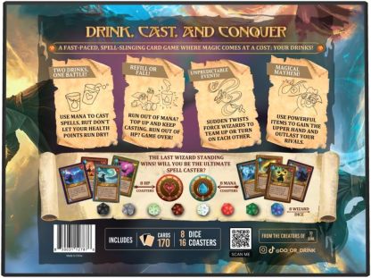 🧙‍♂️ Do or Drink: Wizards Tavern – Chaotic Fantasy Drinking Game – D&D Themed Party Fun with Dice & Spells 🍺