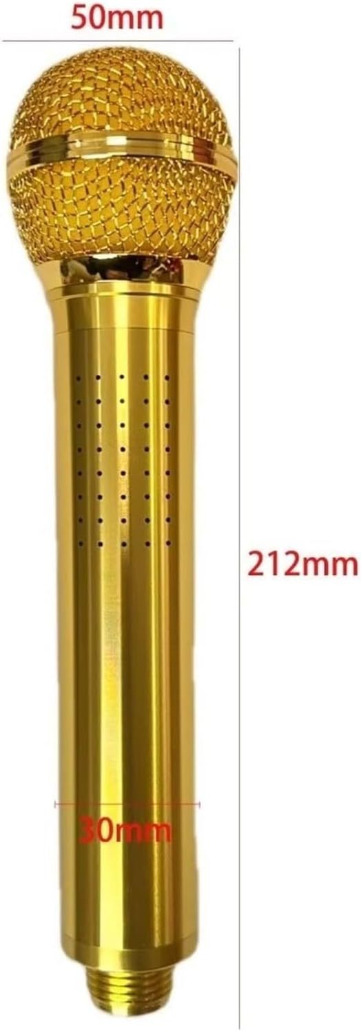 🎤 Microphone-Shaped Creative Showerhead