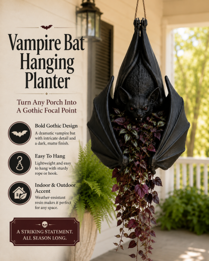 🦇 Gothic Creature Hanging Planter Collection