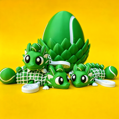 🔥LAST DAY 50% OFF-⚾ Flexi Baseball Dragons & Egg: Winged Dragon Fidget Toy