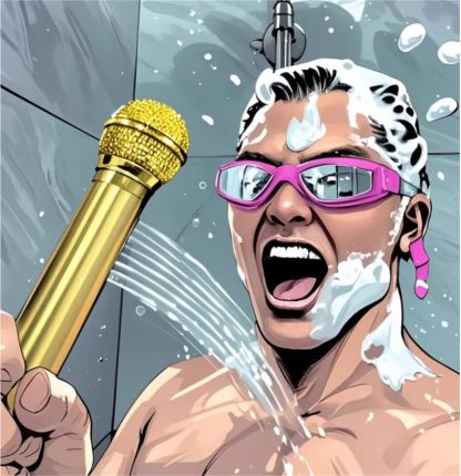 🎤 Microphone-Shaped Creative Showerhead