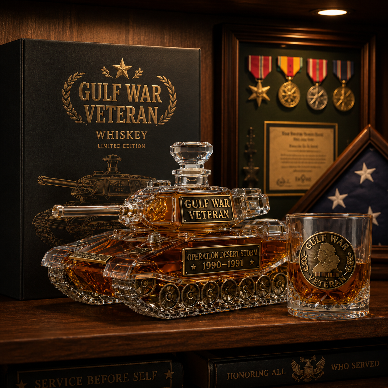 🔥Last Day 49% OFF - 🎖️Premium Crystal Whiskey Decanter & Glass Tribute Collection