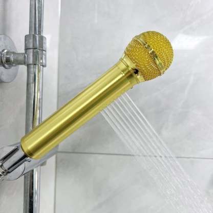 🎤 Microphone-Shaped Creative Showerhead