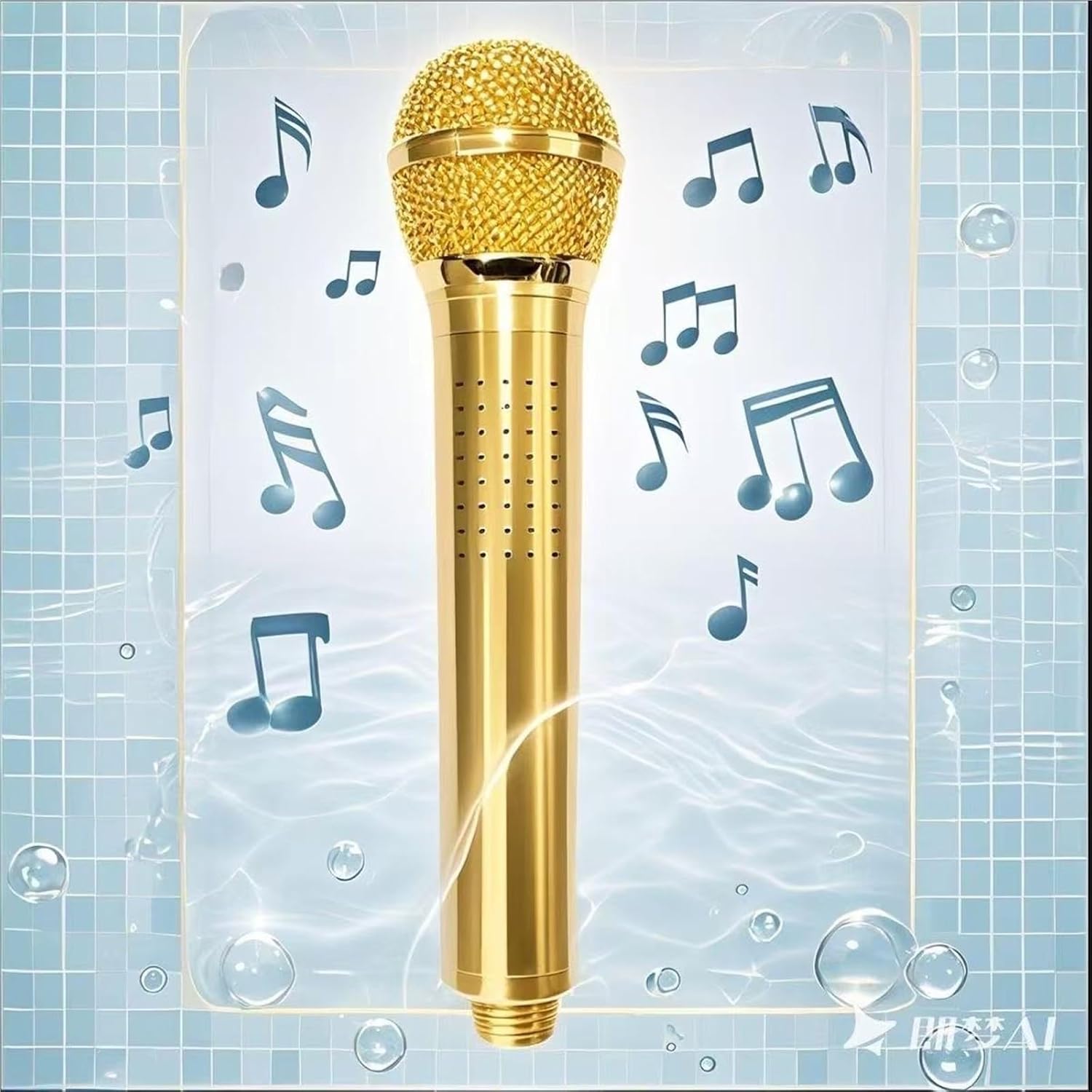 🎤 Microphone-Shaped Creative Showerhead