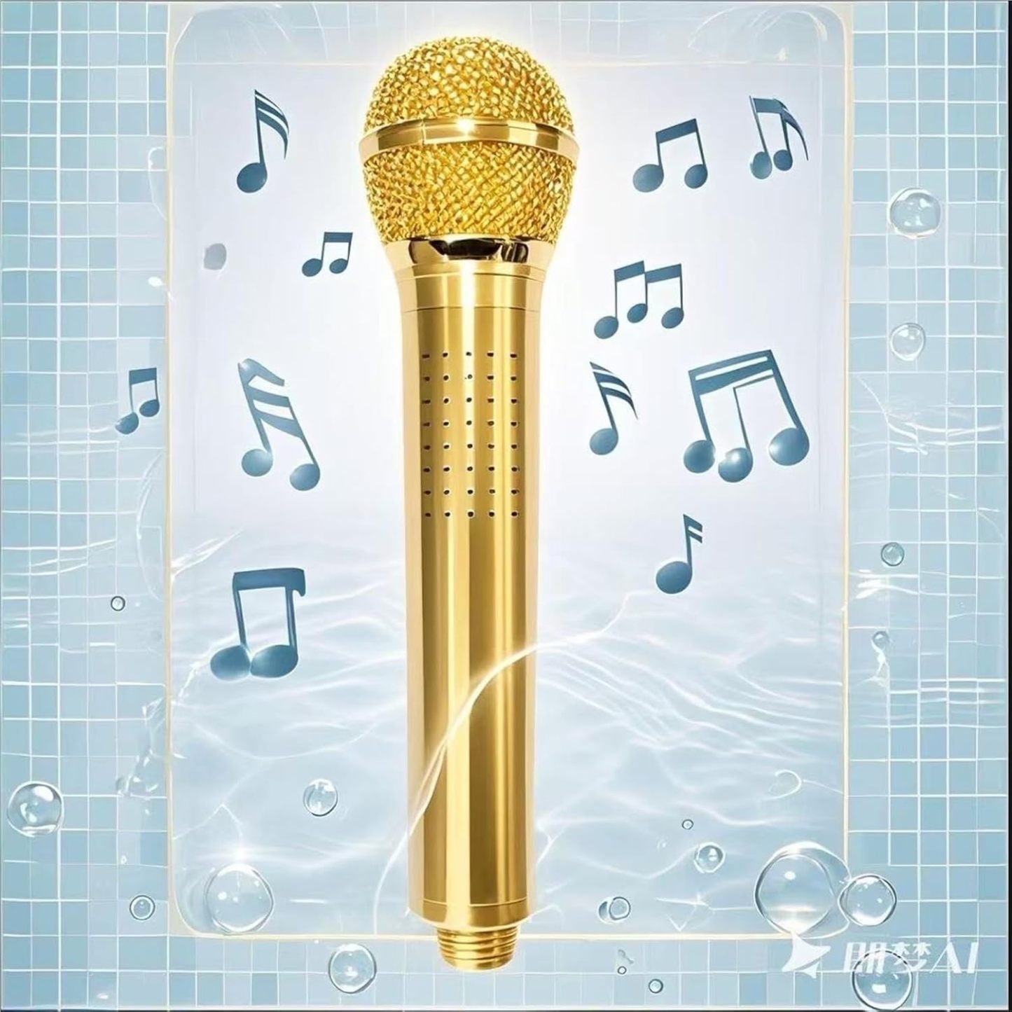 🎤 Microphone-Shaped Creative Showerhead