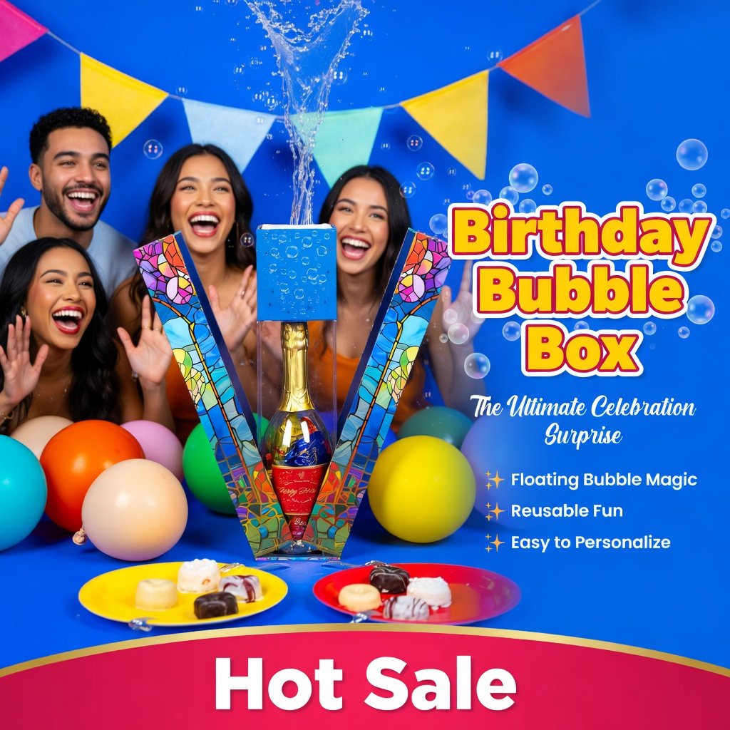 🔥Last Day 50% OFF - 🎈 Birthday Bubble Box – The Ultimate Celebration Surprise 🎉🫧🎂