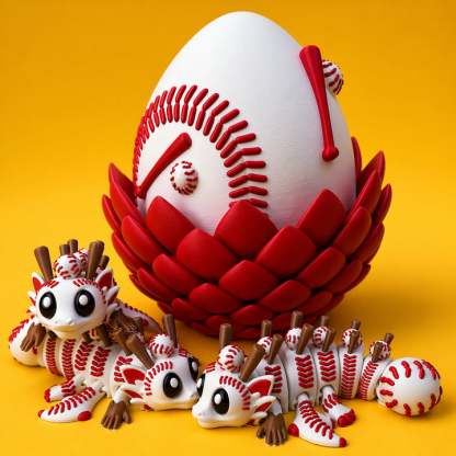 🔥LAST DAY 50% OFF-⚾ Flexi Baseball Dragons & Egg: Winged Dragon Fidget Toy