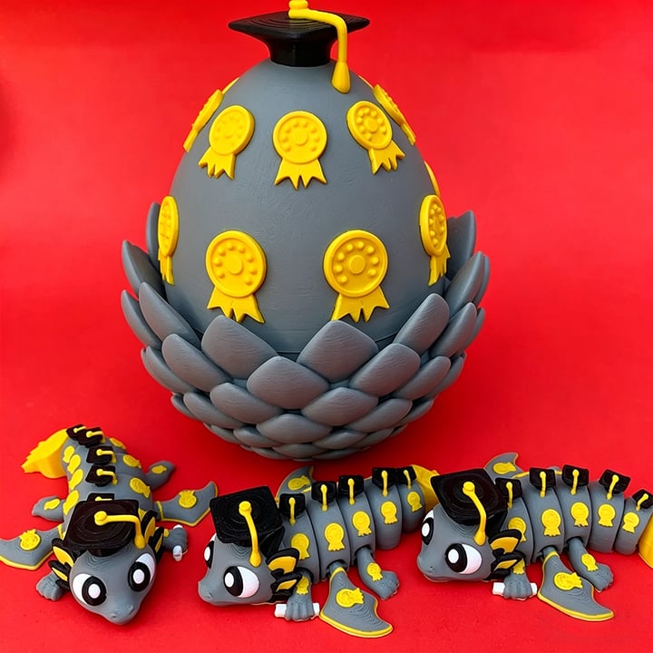🔥LAST DAY 50% OFF-⚾ Flexi Baseball Dragons & Egg: Winged Dragon Fidget Toy