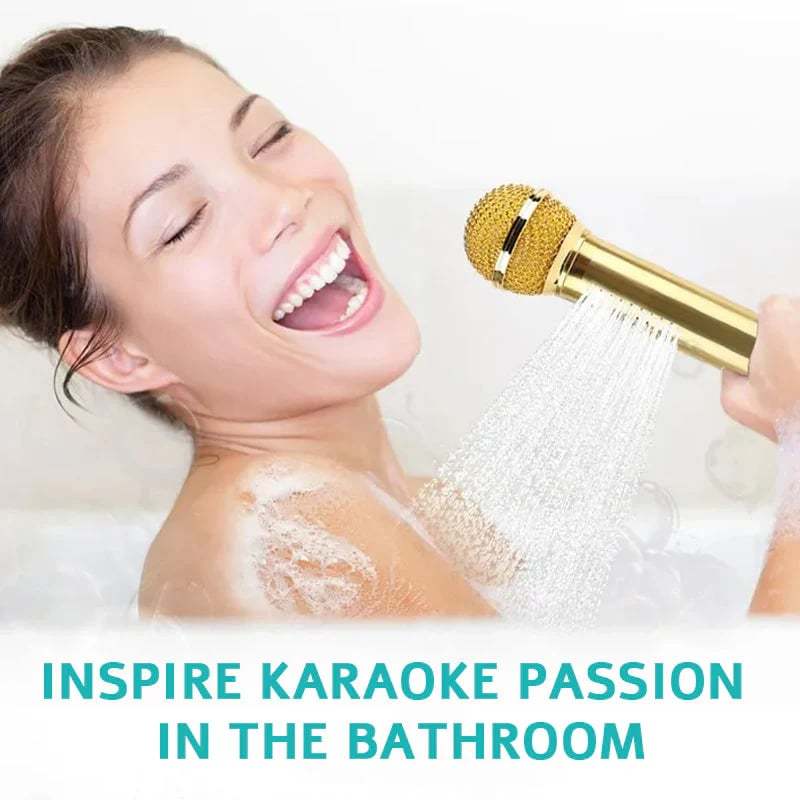 🎤 Microphone-Shaped Creative Showerhead