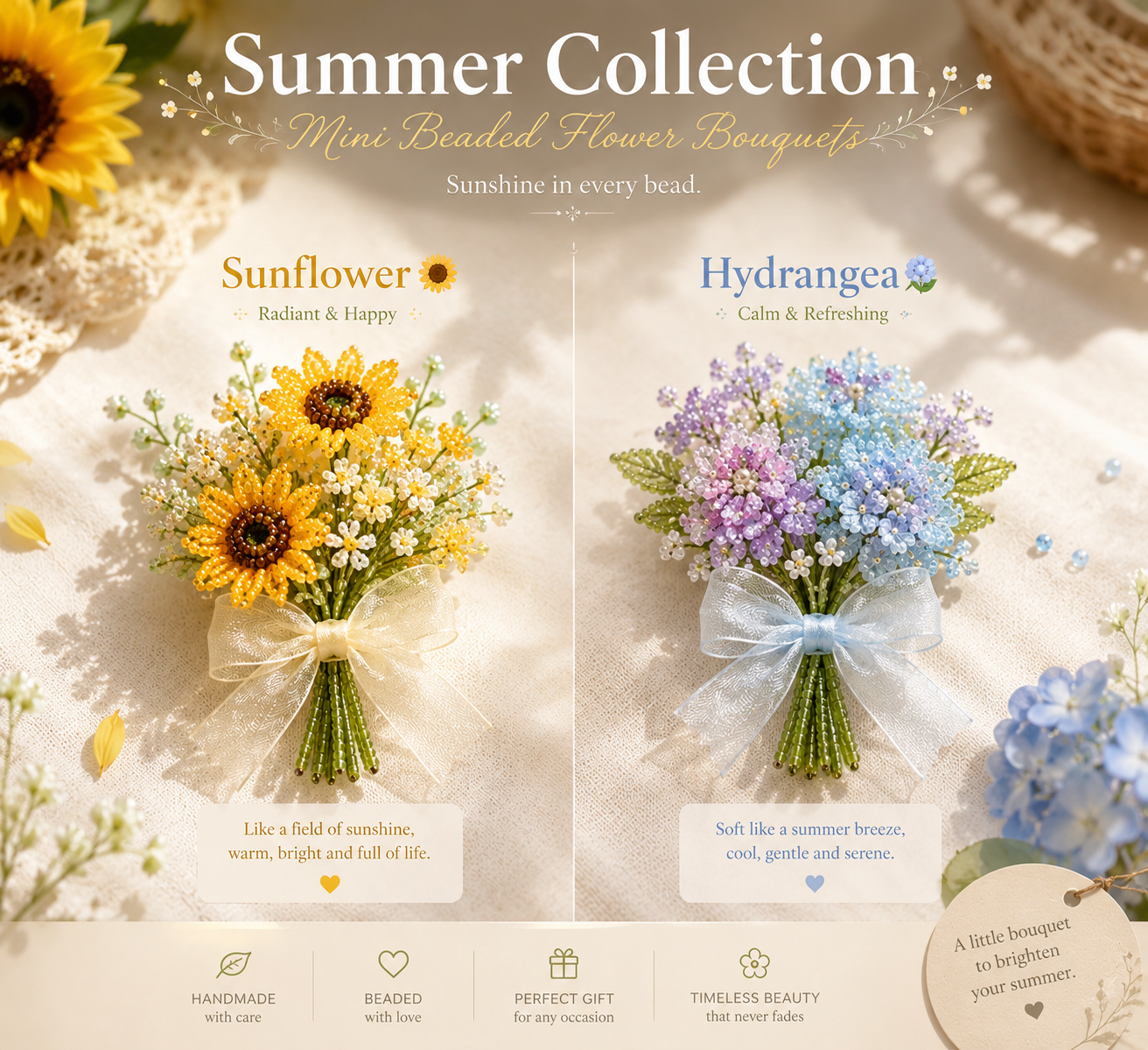 Everlasting Tiny Flower Bouquets
