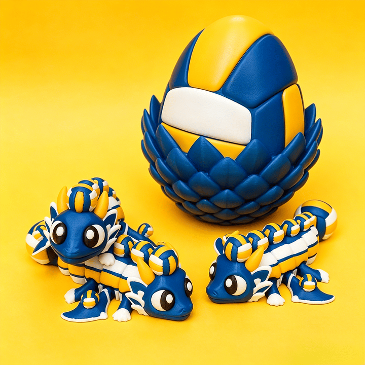 🔥LAST DAY 50% OFF-⚾ Flexi Baseball Dragons & Egg: Winged Dragon Fidget Toy
