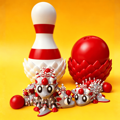 🔥LAST DAY 50% OFF-⚾ Flexi Baseball Dragons & Egg: Winged Dragon Fidget Toy