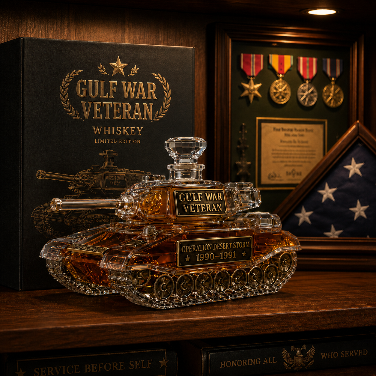 🔥Last Day 49% OFF - 🎖️Premium Crystal Whiskey Decanter & Glass Tribute Collection