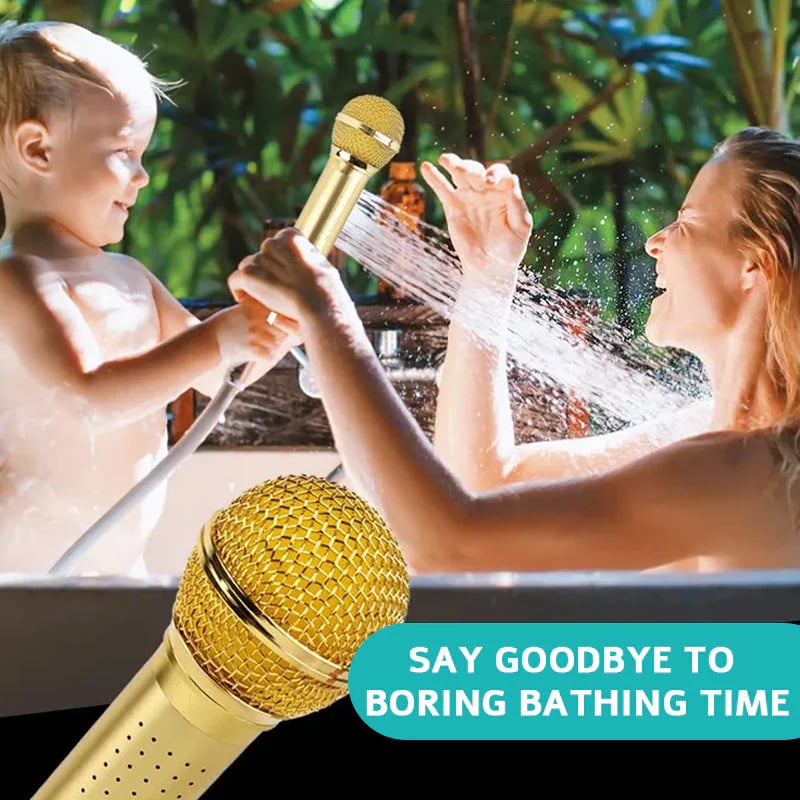 🎤 Microphone-Shaped Creative Showerhead