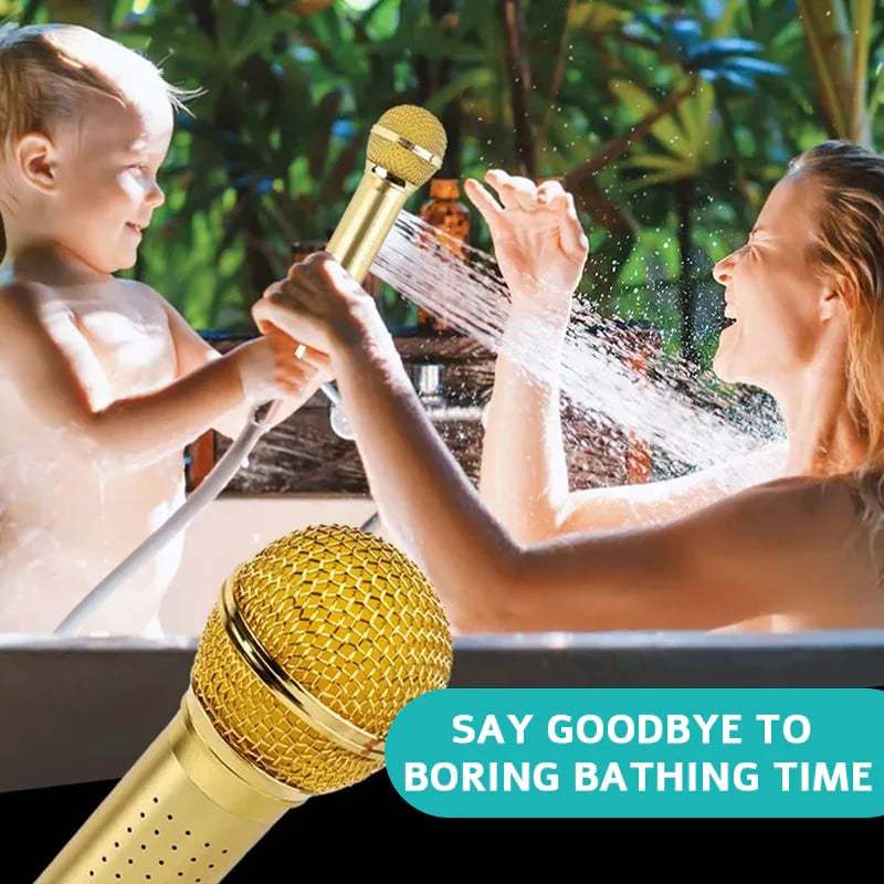 🎤 Microphone-Shaped Creative Showerhead