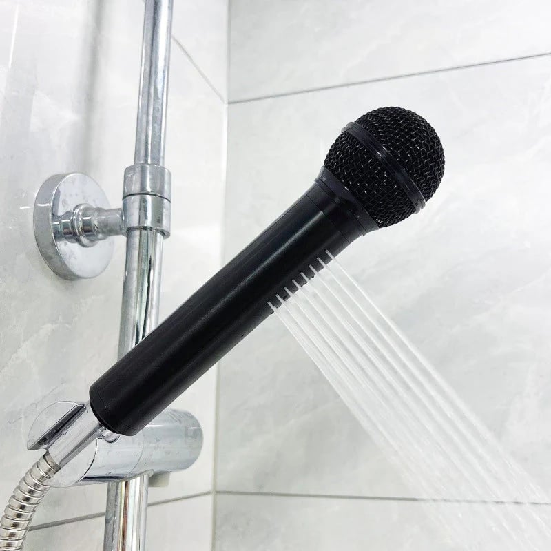 🎤 Microphone-Shaped Creative Showerhead