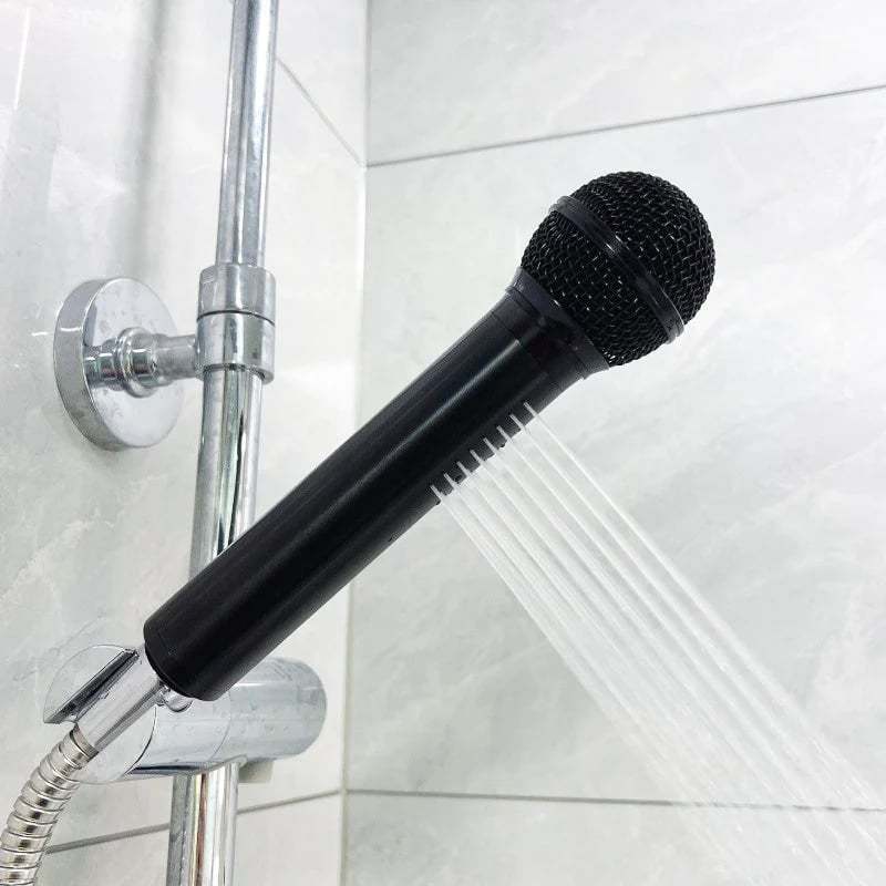 🎤 Microphone-Shaped Creative Showerhead