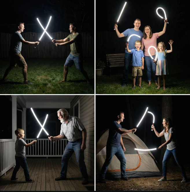 🔥Bendable LED Flashlight Stick Hands-Free Rechargeable Light