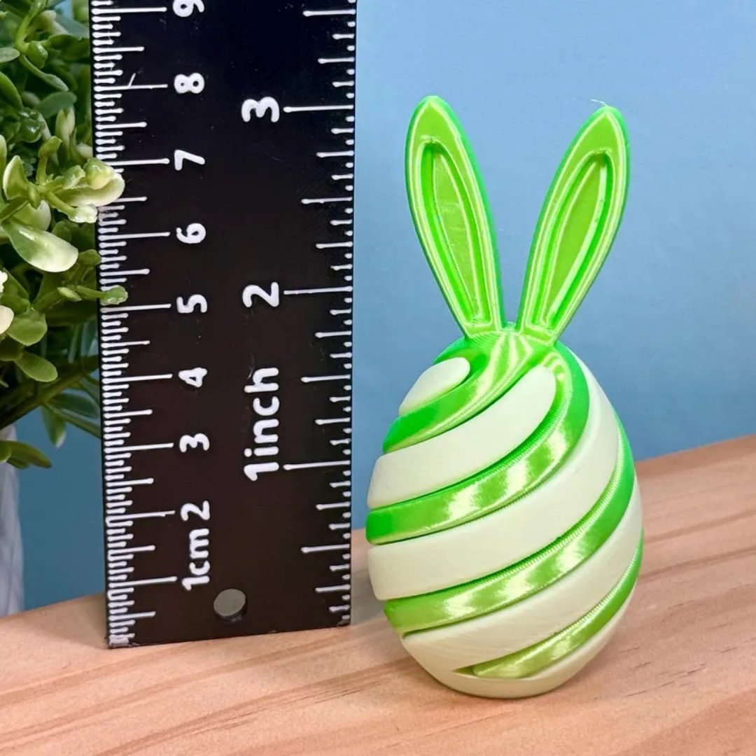 🐰🥚3D Printed Easter Egg Fidget Toy | Bunny Swirl Easter Basket🌀