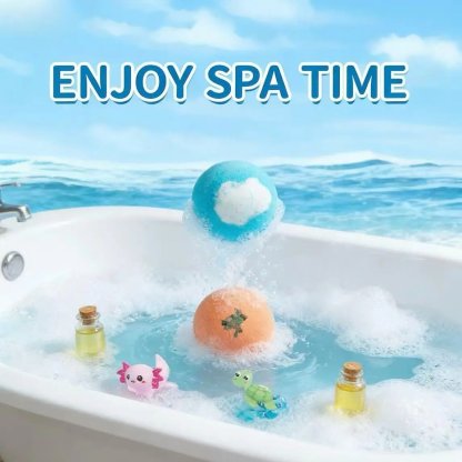 🎁Last Day Promotion 49% OFF🔥24-Pack Kids Bath Bombs with Surprise Toys, Colorful Fizzy Bath Set for Children, Gift Boxed