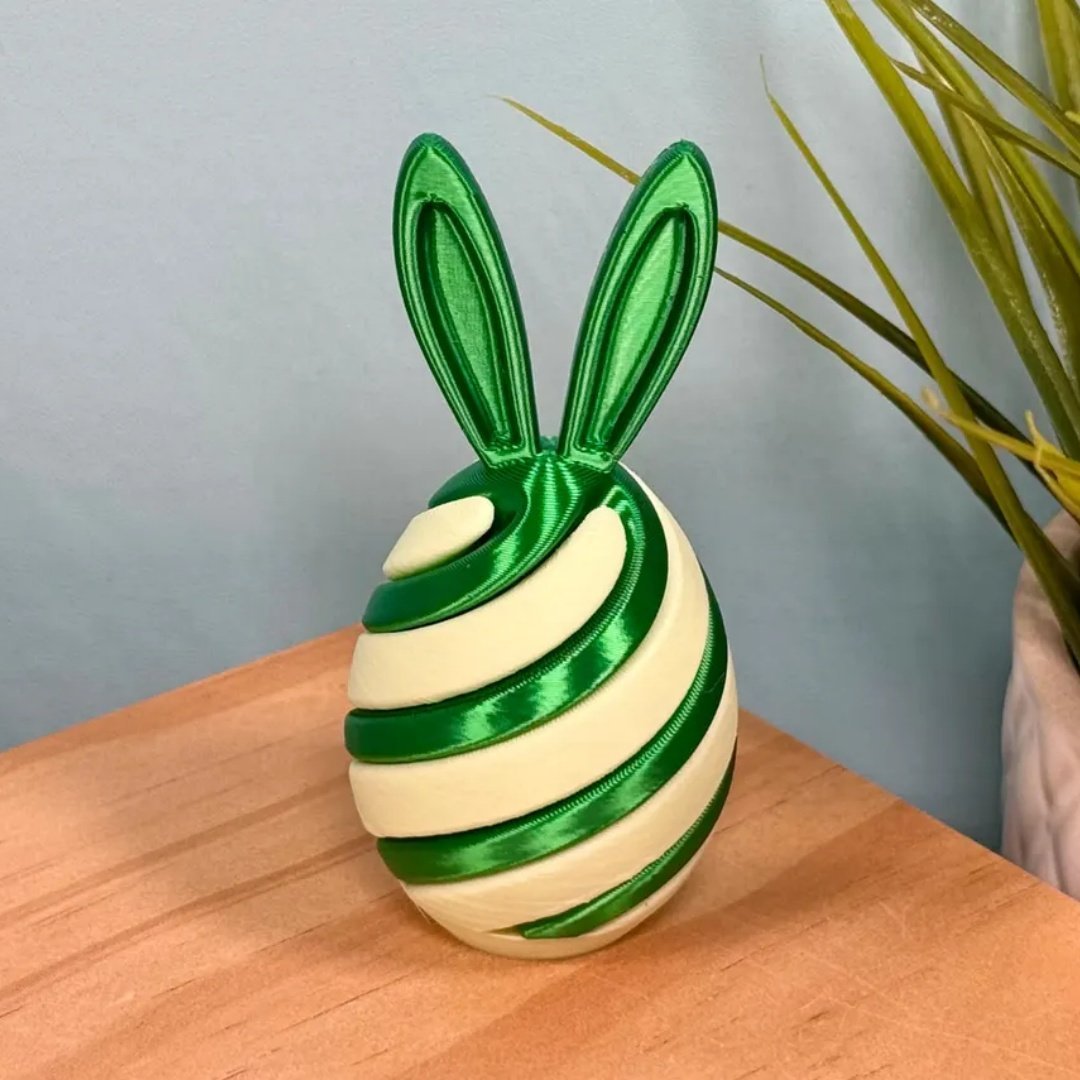 🐰🥚3D Printed Easter Egg Fidget Toy | Bunny Swirl Easter Basket🌀