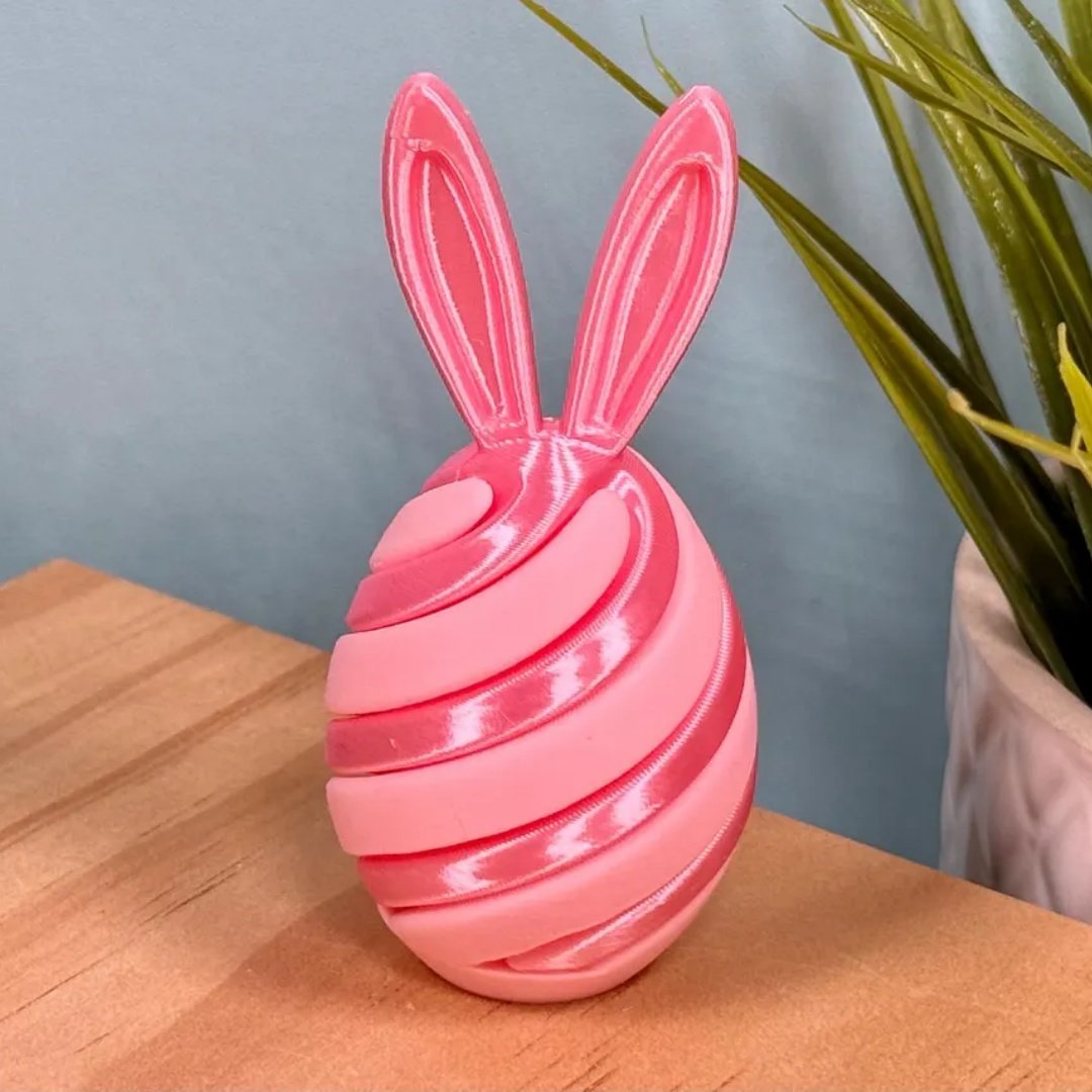 🐰🥚3D Printed Easter Egg Fidget Toy | Bunny Swirl Easter Basket🌀