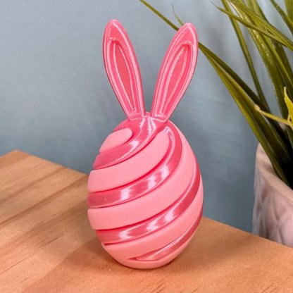 🐰🥚3D Printed Easter Egg Fidget Toy | Bunny Swirl Easter Basket🌀