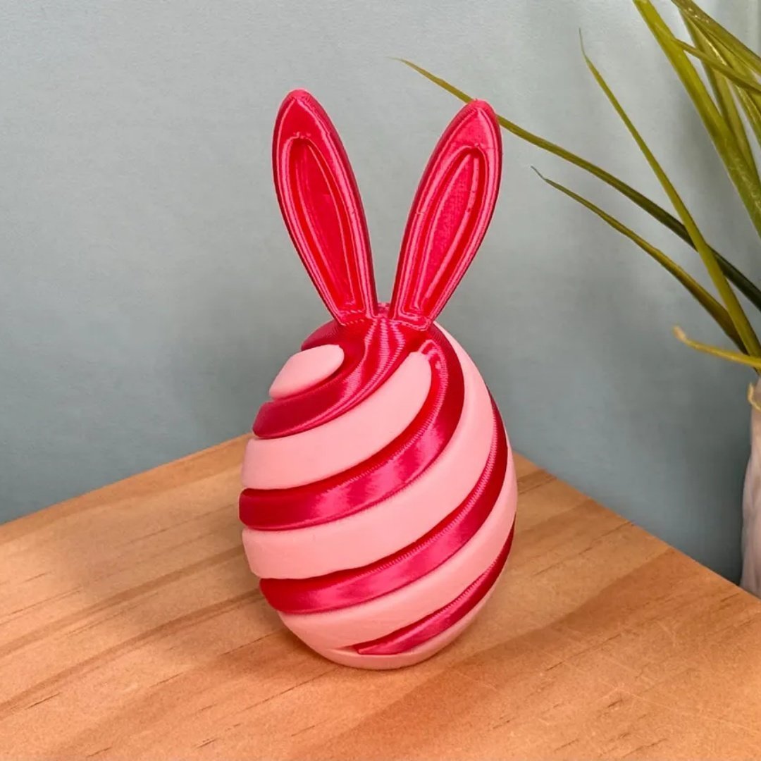 🐰🥚3D Printed Easter Egg Fidget Toy | Bunny Swirl Easter Basket🌀