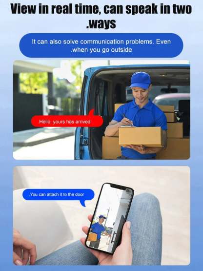 [Upgraded ultra-invisible] No-plug camera