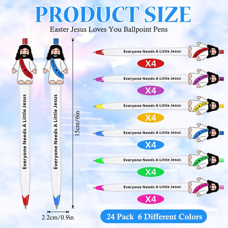 ✝️Mini Jesus Figures Pen Bible Verse Ballpoint Pen