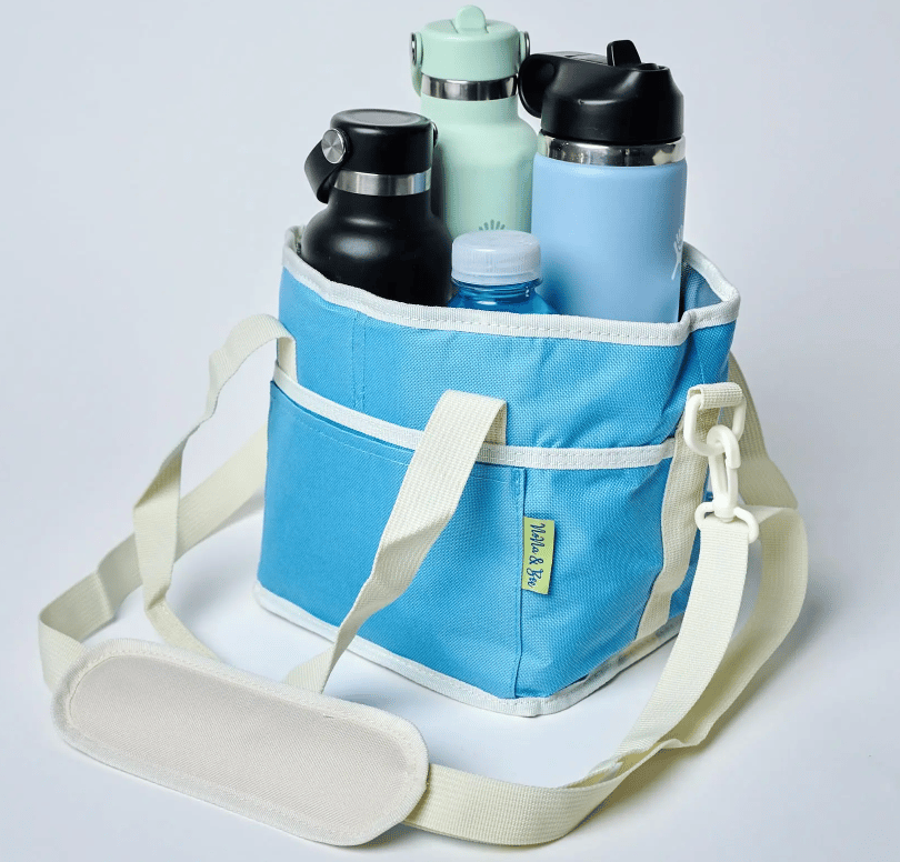 🔥LAST DAY 50% OFF - 💕 ✨ Family Size 4 Compartment Drink Bag, Multiple Tumbler Carrier Caddy