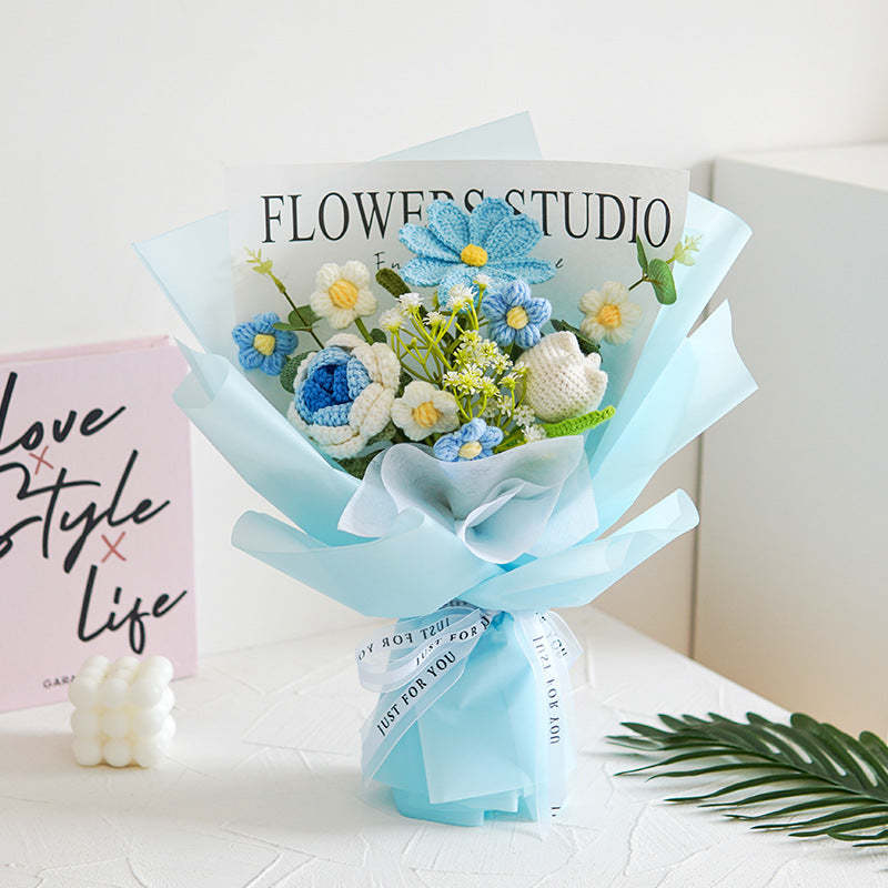 💐Mother's Day Special Sale 50% OFF!💕Handmade Delicate Crochet Flower Bouquet