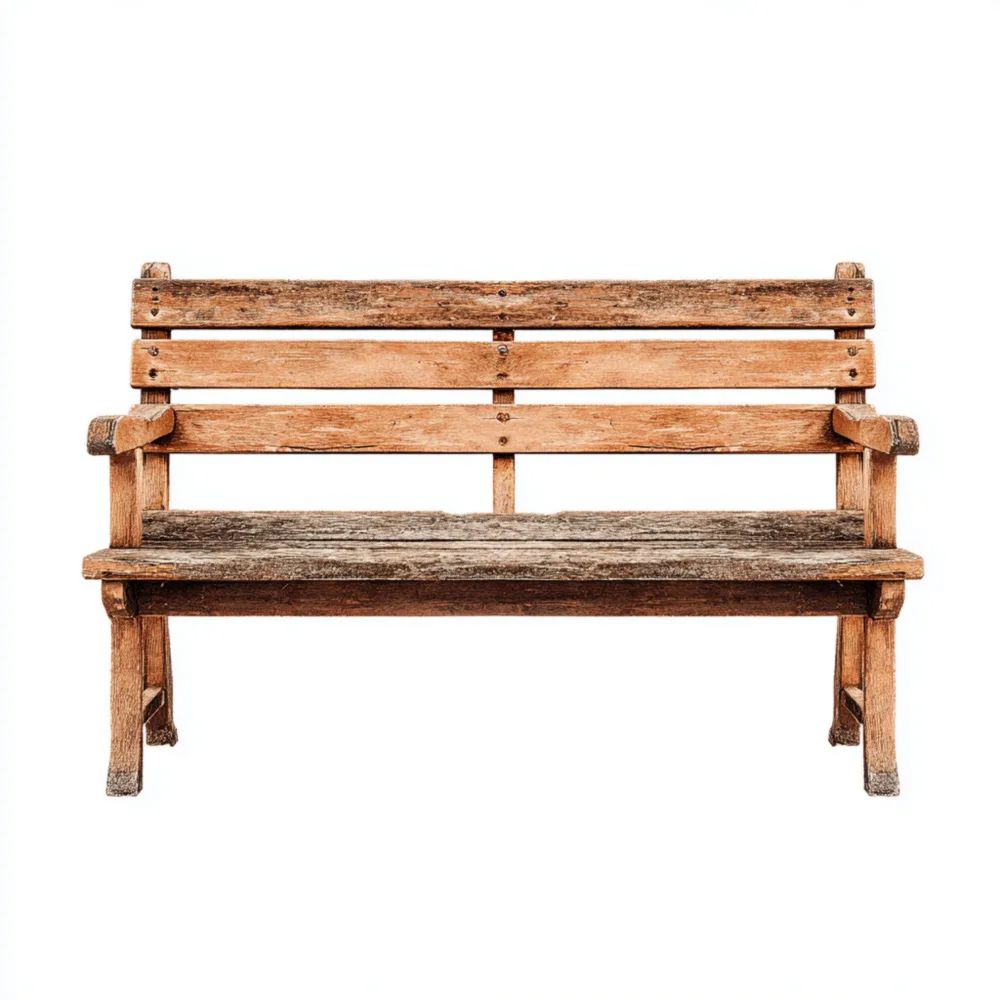 Gartenbank Massivholz 120x60x85 cm – Natur – Klassisches Design