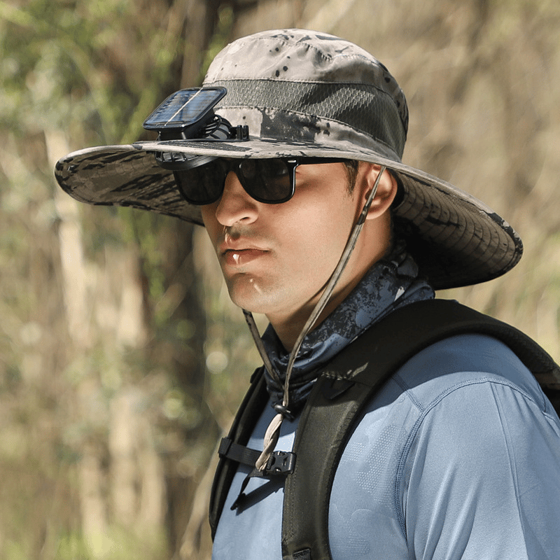 🔥Last Day 50% OFF -Ultralight Solar Fan Sun Hat – Lighter Than a Baseball!⚾