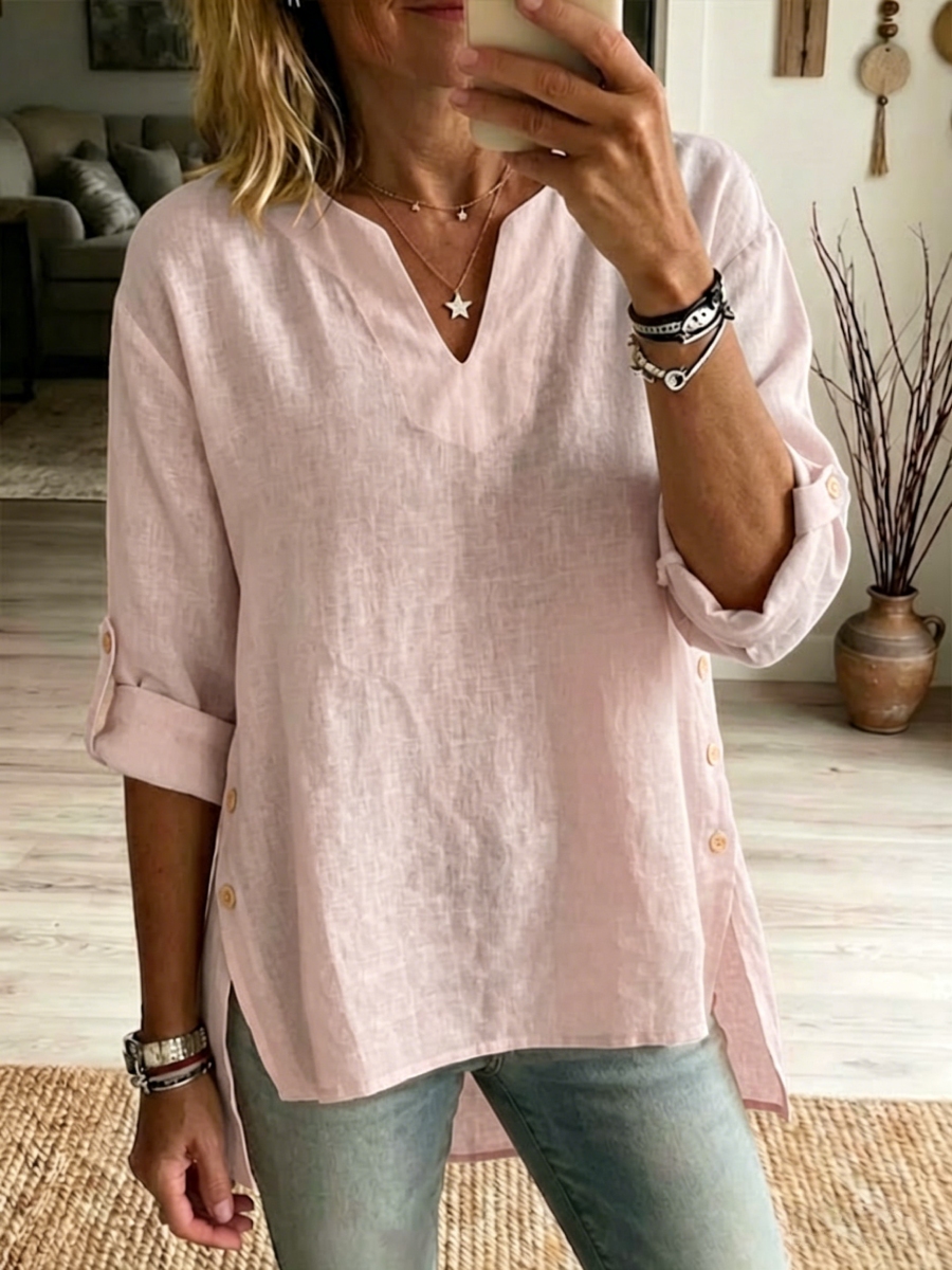 New Arrivals🔥Women's Casual Linen And Cotton Shirt