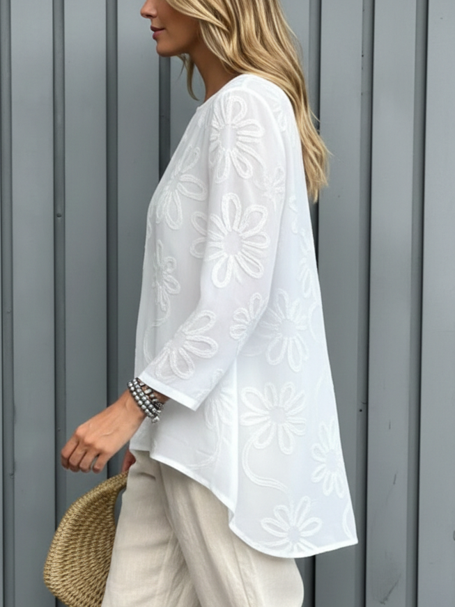🎁New Arrival: 50% Off for a Limited Time – Women's Embroidered Long-Sleeve Top