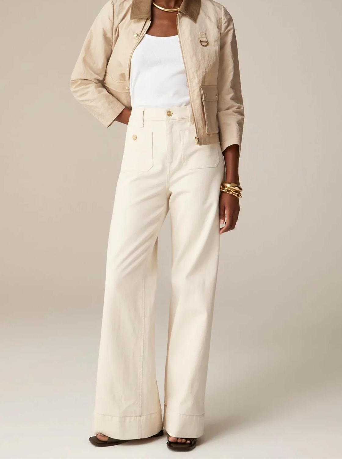 🧣🔥Summer Fashion Update👖Tummy Control Sailor Wide Leg Trouser