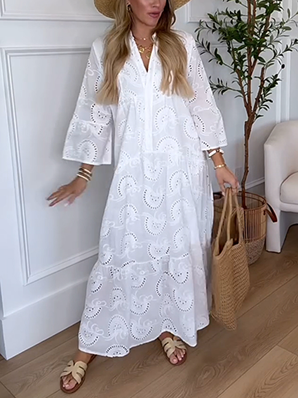 NEW💥 Lace Cutout Vacation Dress