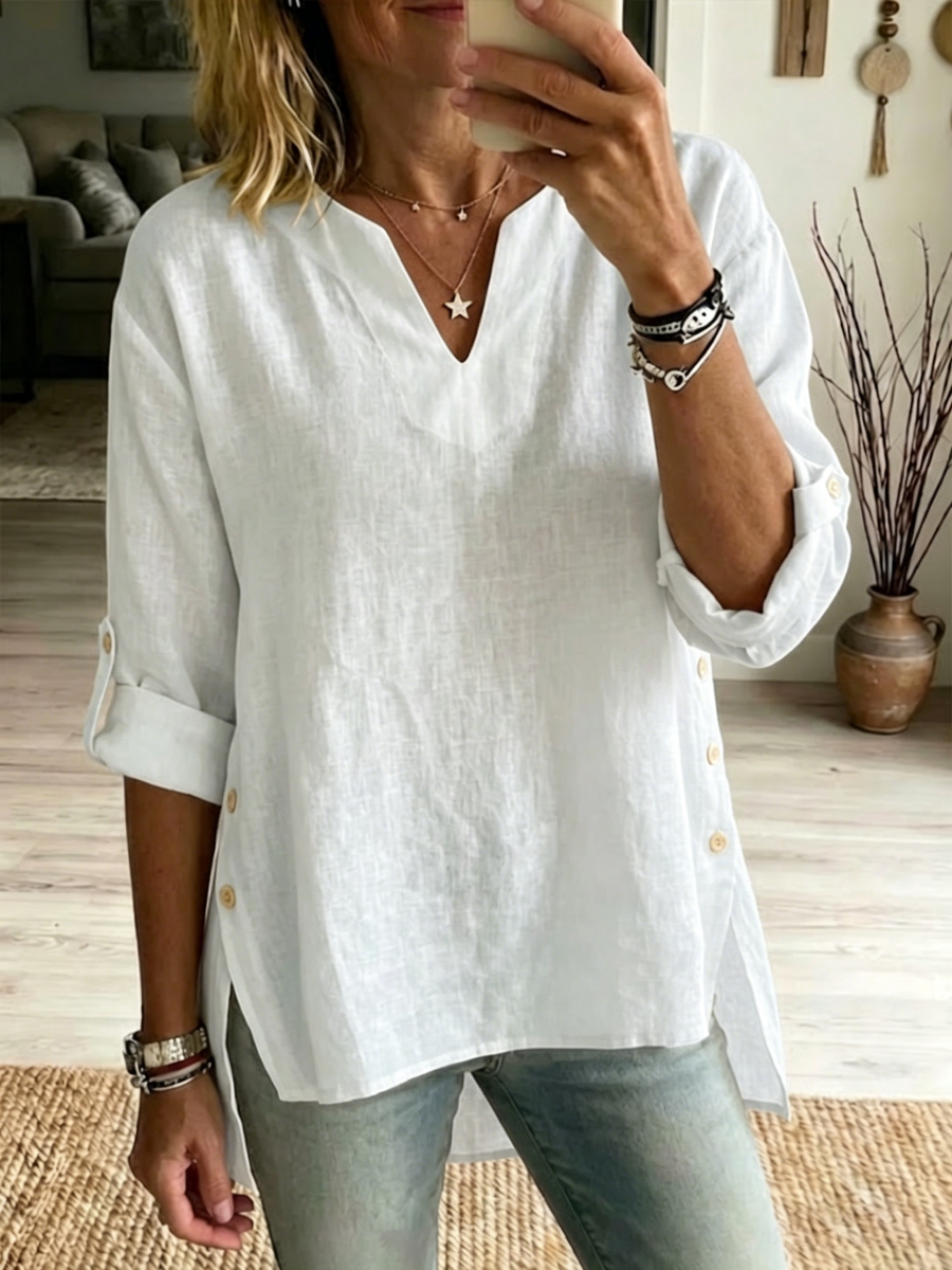 New Arrivals🔥Women's Casual Linen And Cotton Shirt